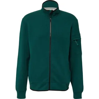 s.Oliver Melierte Sweatjacke mit Ärmeltasche - grün - L