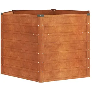 vidaXL Hochbeet Rostig 129 x 129 x 77 cm Cortenstahl
