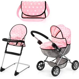 Bayer Design Puppenwagen Set Cosy rosa