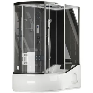 Home Deluxe Dampfdusche ALLIN 4IN1 - Schwarz Links