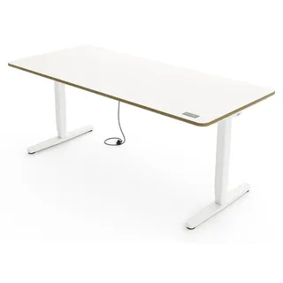 Yaasa Schreibtisch Desk Pro 160 x 80 cm Multiplex Weiß/Weiß
