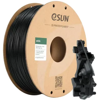 eSUN ASA Filament 1.75mm, Wetterfestes 3D Drucker Filament für Funktionsbauteile im Außenbereich, 1KG Spule 3D Druck Filament für 3D Drucker, Schwarz