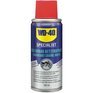 WD-40 Specialist Motorrad Kettenspray 100ml, Kettenöl, Kettenpflege, Pflegemittel