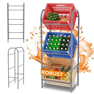 Tronitechnik GmbH Getränkekistenregal Metall grau