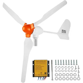 Vevor 800 W windkraftanlage 12 V Windgenerator 3-blatt-windkraftgenerator mit Mppt-regler einstellbare Windrichtung und 2,5 m/s Startwindgeschwindigkeit geeignet für Zuhause Bauernhof Wohnmobile
