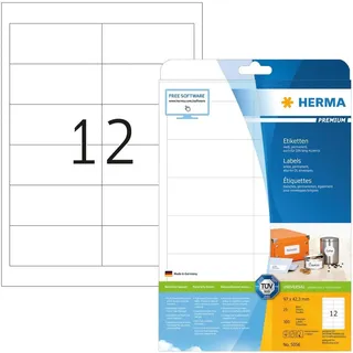Herma Etiketten 5056 weiß 97,0 x 42,3 mm