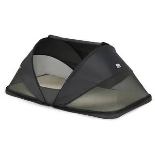 Deryan Cutey Kleinkind Reisebett mit Matratze, Pop-up Babyzelt, 0-2,5 Jahre, Faltbar in 2 Sekunden Aufgestellt - inkl. Moskitonetz & Reisetasche, für EIN Kind, 120x63x50 cm, Schwarz