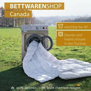 BettwarenShop Daunendecke Canada warm, Füllung: 100% Daunen