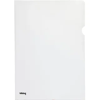 Viking Premium Klarsichthülle DIN A5 Transparent PP (Polypropylen) 120 Mikron 25 Stück