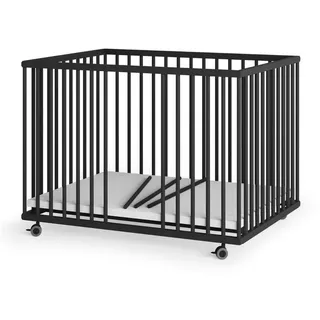 Sämann Laufgitter Schwarz, Holz, Echtholz,Buche, 100x74x75 cm,