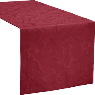 Erwin Müller Tischläufer Düsseldorf bügelfrei Burgund Größe 50x150 cm