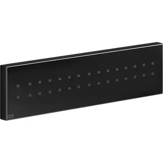 GESSI Rettangolo Seitenbrause 240 mm, mit zusätzlicher Befestigung, 32975706, Farbe: Metall Schwarz