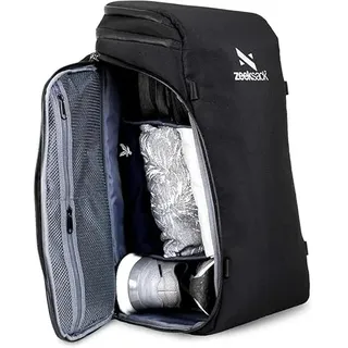 Zeeksack Rucksack Schwarz 30L – The Organizer Backpack & Reiserucksack mit Laptopfach, herausnehmbaren Trennern & Smart Pockets – Handgepäck-Rucksack fürs Flugzeug, Arbeit, Fitness & Wochenendtrips