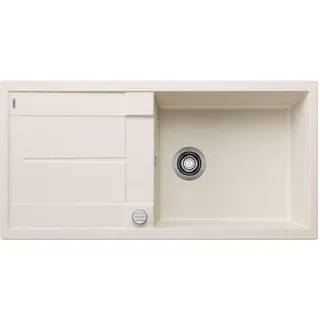 Silgranit Softweiß 1000 x 500 mm Drehknopfventil