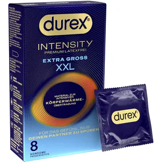 DUREX Intensity XXL Kondome, extra groß, ultra dünn, 8 Stück