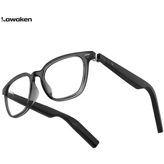 Lawaken AI Chat City Classic KI-Smart-Brillen, 128 Sprachen Echtzeit-Übersetzung, KI-Notiz für Sitzungsprotokolle, kompatibel mit ChatGPT, Gemini und Claude, wasserdicht, leicht, lange Akkulaufzeit, Fassung für Brillengläser, Bluetooth 5.3, freihändiges Wearable-Design, Open-Ear-Design für Musik und Anrufe, für iOS und Android, Standardgröße, für den täglichen Gebrauch