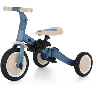 Petite&Mars Multifunktionales 5-in-1-Dreirad Turbo * Fahrrad * Dreirad * Laufrad * Rutschauto * Lauflernfahrzeug (Ocean Blue)