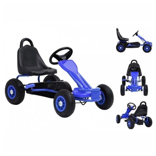 vidaXL Pedal Go-Kart mit Luftreifen Blau