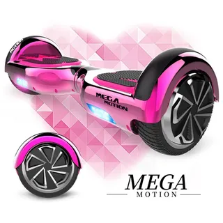 Mega Motion Hoverboards, Hoverboard Kinder, 6,5 Zoll Selbstausgleichendes Zweirad-Hoverboard mit Bluetooth-Lautsprecher-Hoverboards für Kinder im ... - Rosa