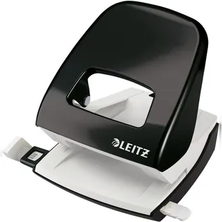 Leitz Bürolocher NeXXt Wow Metall 30 Blatt schwarz Packung mit 30 Stück