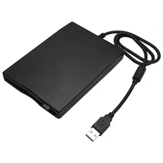 XLYNE 3,5 ́ Floppy Disk Drive - extern - Schwarz Diskettenlaufwerk (USB A, Einfache Installation: Plug & Play) schwarz