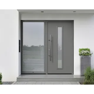 Hörmann ISOPRO Secur IPS 020 links 110 x 210 cm graualuminium