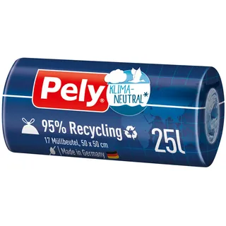 pely-plastic GmbH & Co. KG Pely Zugbandbeutel 95 Recycling klimaneutral 25L 17 Stück