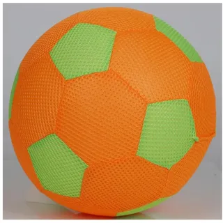 Buri 10x Meshball Spielball aufblasbar 22cm Softball Fußball Kinderball Spielzeug