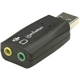 Manhattan Hi-Speed USB 3-D Audio Adapter 2.1 Soundkarte, Extern externe Kopfhöreranschlüsse