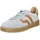 Sportliche Schnürschuhe in Hellblau/Braun Gr 38