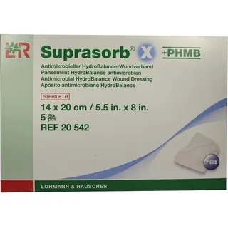 Lohmann & Rauscher Suprasorb X + PHMB HydroBalance Wundverand 14x20cm 5 st