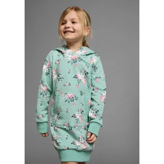 Kidsworld Sweatkleid in mint-bedruckt | Gr. 140/146,