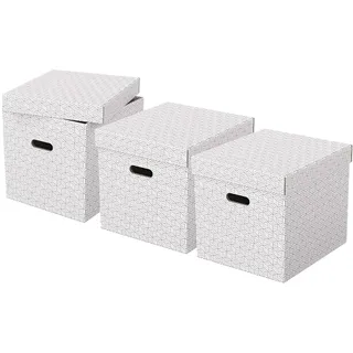 Aufbewahrungsbox Home Cube 32 x 36,5 x 31,5 cm 3-tlg. weiß