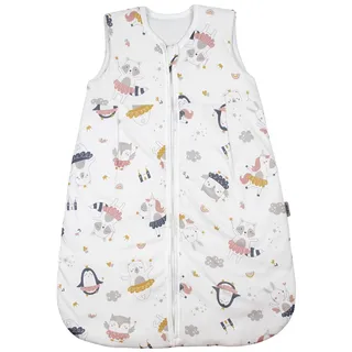 TupTam Baby Schlafsack Feen Tiere Gelb/Rosa/Blau/Grau 2.5 TOG 68/74