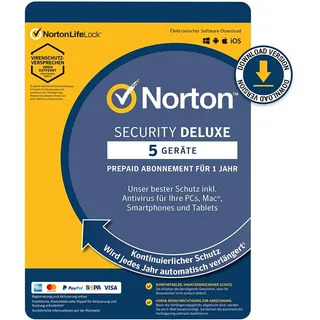 Norton 360 Deluxe 25 GB 3 Geräte 1 Jahr ESD ML Win Mac Android iOS