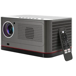 ETOE Whale Pro Android TV Beamer, Native 1080P, 1500 ANSI, 4K-Dekodierung LCD-Beamer (3000:1, 1920*1080 px, Autofokus und automatische Trapezkorrektur, NetflixYouTube) schwarz
