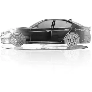 4R Quattroerre.it 11200 graviertes Auto-Modell, Alfa Romeo Giulia, aus Edelstahl