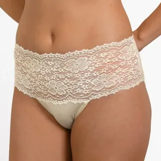 NINA VON C. Taillenslip mit Spitzenbund Damen, Größe 38, Farbe Champagner - 38