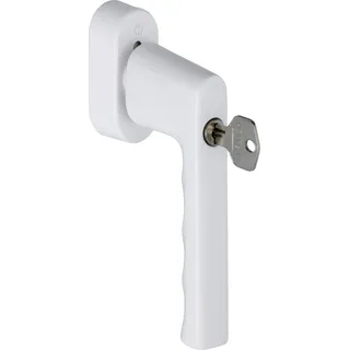 HOPPE Fenstergriff Hamburg 0700S/UD9020 Alu.F9016/verkehrsweiß 32-42mm abschl.HOPPE