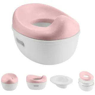 KIKKABOO Töpfchen 3 in 1 Trio, Toilettensitz, Tritthocker, rutschfeste Basis rosa