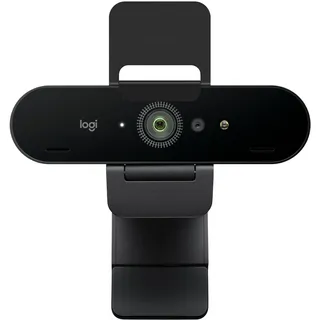 Logitech Brio 4K Webcam, Videogespräche, Mikrofon mit Geräuschunterdrückung, automatische HD-Belichtungskorrektur, Microsoft Teams, Zoom, Google Voice, Meet, PC/Mac/Notebook/MacBook - Graphit