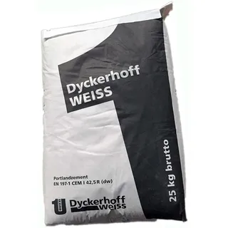 Weißzement Dyckerhoff Weiß CEM I 42,5/R, 25 kg