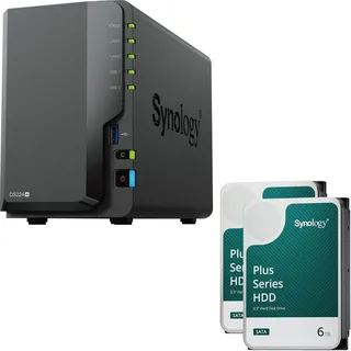 Synology DiskStation DS224+ 12 TB (2 x 6 TB) Synology Plus