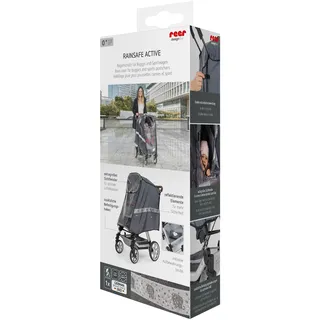 Reer DesignLine Rainsafe Active Regenschutz für Buggys mit Verdeck und Liegefunktion sowie Sportwagen,