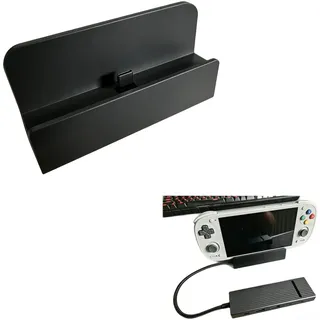 Für Retroid Pocket 5 Stand Dockingstation, kompatibel mit externer Docking-Setup, tragbare Desktop-Ladestation für Gaming (schwarz)