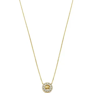 MICHAEL KORS Collier Michael Kors Damen-Kette 925er Silber Zirkonia goldfarben