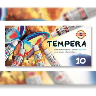 Koh-I-Noor Tempera Temperafarben 10 St. 160 ml Mehrfarbig