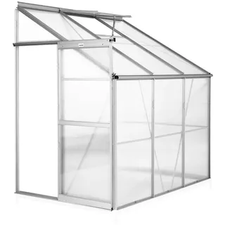 Tectake Gewächshaus Alu HKP 4 mm 2,39 m2