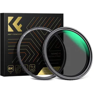 K&F Concept Nano-X Magnetischer ND Filter 77mm Variabler Graufilter ND2-32 (1-5 Stop) Neutral Graufilter mit Magnetischer Objektivadapter