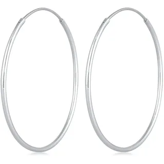 Elli Creolen Basic Klassisch Silber 925